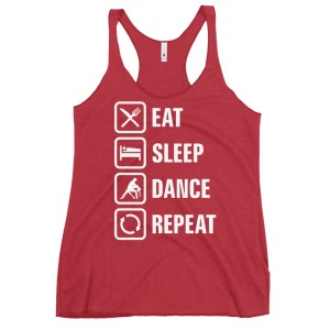 Eat Sleep Dance Repeat - Women's Salsa Dancing Tank Top