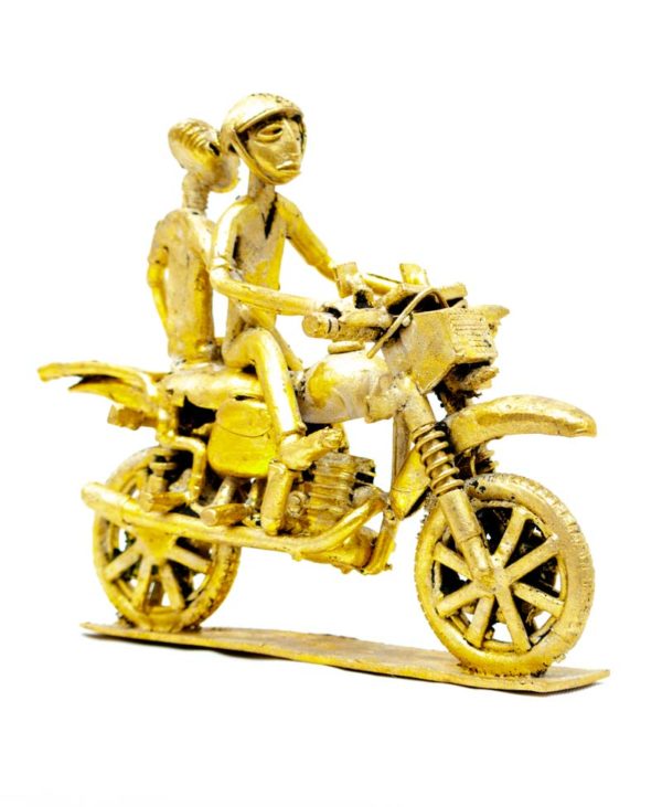 Brass Motorbike Rider