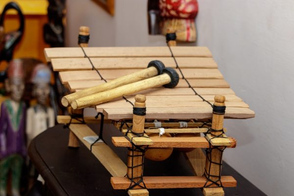 Handmade Ebony Wood Xylophone from Ghana - Small