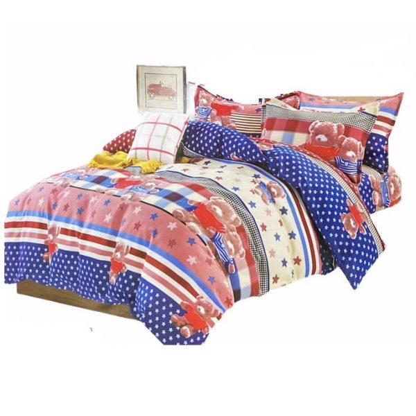 3 Piece Double Size Bedsheet Set - Multicolor