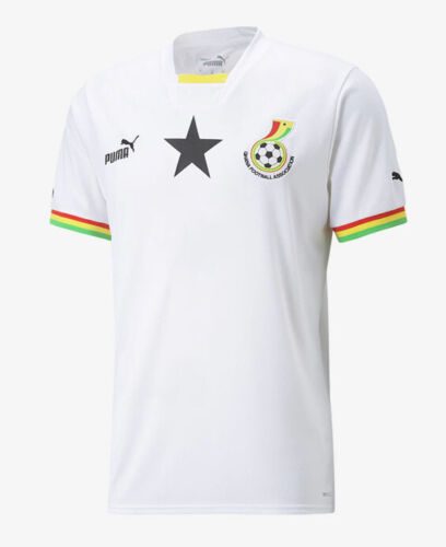 Ghana Black Stars World Cup Sports Soccer Jersey Shirt - White