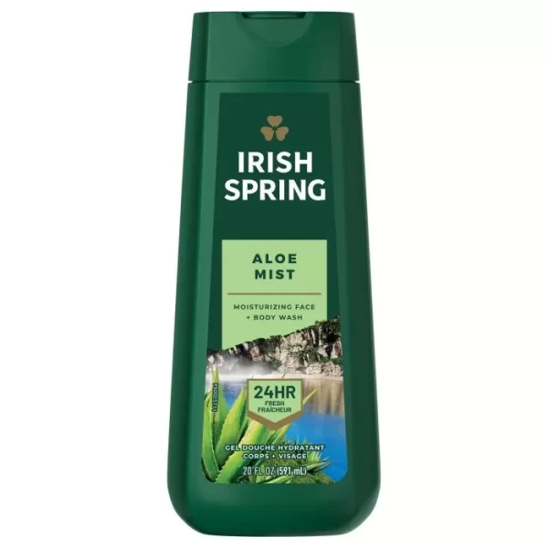 Irish Spring Aloe Mist Body Wash for Men, 591 mL